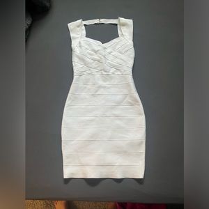 Fashion Nova White Bandage Dress